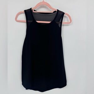 Aerie Women's Black Athletic Tank Top With Mesh Details Size Medium